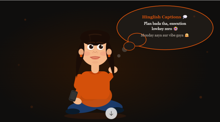 best hinglish captions for instagram reels 2026