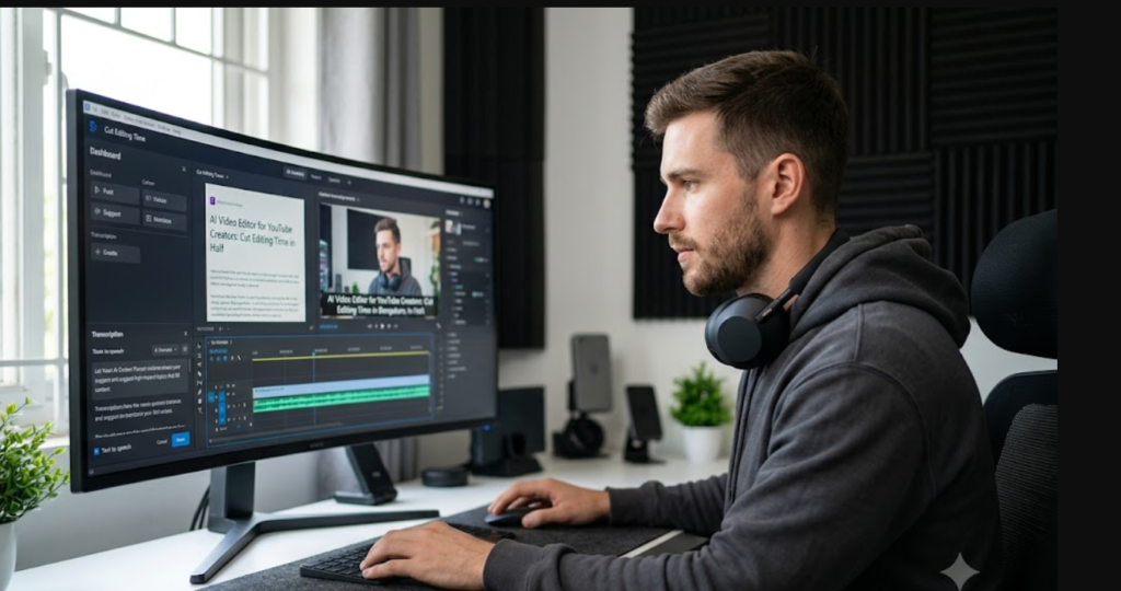 AI video editor for youtube