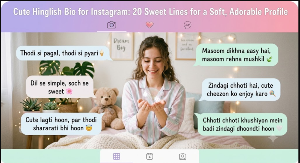cute hinglish bio for instagram